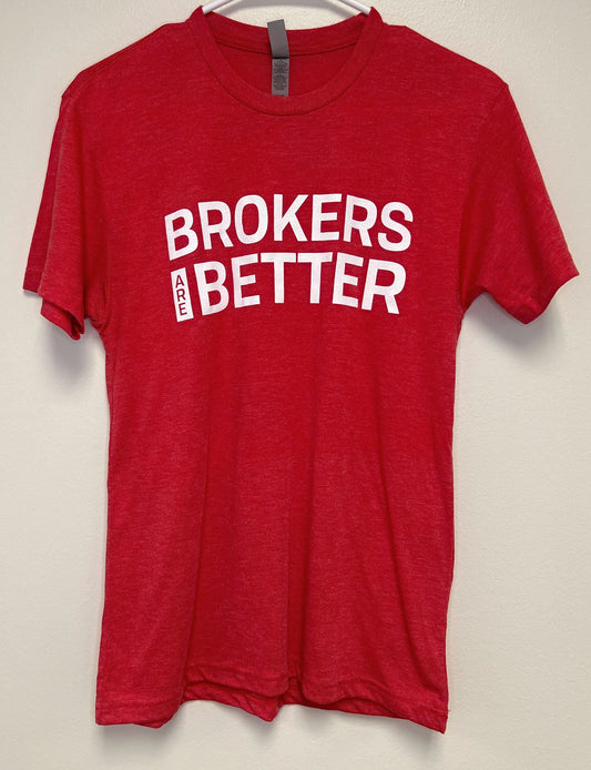 Brokers are Better/Vetted VA Short Sleeve: Red